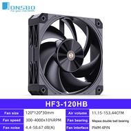 Jonsbo HF3-120 trường hợp fan hâm mộ HF3-120HB 120mm hiệu suất quạt khung gầm 30mm dày cơ thể fan hâ