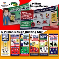 Banner bunting Murah SOP Kedai makan dan restoran