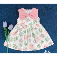June dress with bow for girls 1-6 years old