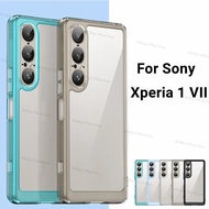 For Sony Xperia 1 VII Case Sony Xperia 1 VII Cover TPU Clear PC + Silicone Shockproof Protective Pho