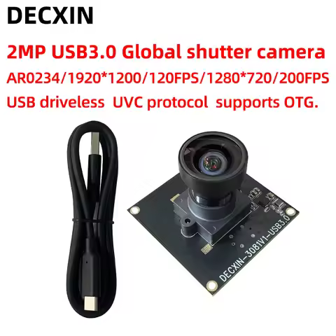 AR0234 Machine Vision Inspection of USB3.0 Global Shutter Camera 2MP 1080P/120 FPS Industrial Camera