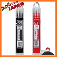 Pilot Frixion Refills, 0.5mm for single color, black, red, set of 3 each, black-red cartridge LFBKRF