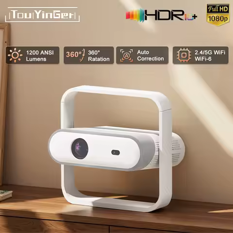 Touyinger Z7 Projector 1080P Full HD Home Theater Smart Wifi Android 11.0 TV Video 1200 ANSI Lumens 