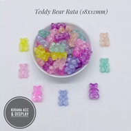 Mote manik manik Warna soft pastel Pecah Kaca berat 10 gr