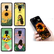 Casing Huawei Nova 2i 2 Lite 3i 3 4E 5T 7 Se Honor 8X 20 BM19 Beauty Yellow Sunflower Soft TPU Phone Case