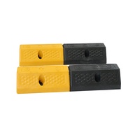 Thickened Rubber Plastic Four-Hole Yellow Black Car Blocker Rubber Wheel Locator Space Blocker Car B