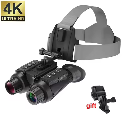 NV8300 Night Vision Binoculars Goggles 8X Digital Zoom 4K UHD 36MP 3D Head Mount Infrared Night Visi