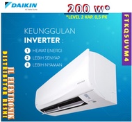 AC DAIKIN 1/2PK LOW WATT 1/2 PK INVERTER FTKQ15UVM4 PLUS PASANG