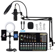 V10 Sound Card Microphone Live Full Set Audio Equipment Full Set BM800 Microphone K Song Computer So