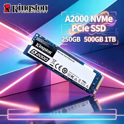 High‑Speed System Swap Drive Kingston A2000 M.2 2280 PCIe NVMe SSD 250GB 500GB 1TB 3D TLC New 2026 H