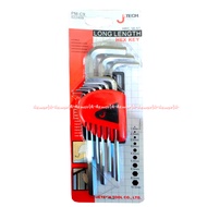 Jetech Long Sleeve Hrc 56-61 Tool Hey Key PM-C9 022409 Extra Long Length Hex Key Je Tech Wrench Tool