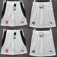 Flamenco Home Shorts 2025-26 Palmeiras Home Shorts Fan Version Football Shorts, High-quality Men's S