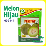 New Arrival Benih Melon Hijau Pertiwi 600 biji unggul bibit hidroponik hydroponik tanah manis panah merah sky Murah