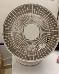 ９５％新 (淺卡其色)MUJI無印良品型格品味 360°轉動空氣循環座枱(大型號)風扇 -低噪音風扇‧大風量型，超大風超涼！！