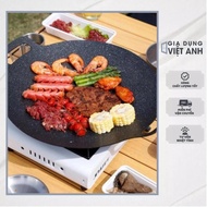 Korean Oil-Free Ice Grill Size 34cm, Non-Stick BBQ Grill Pan For All Types Of GDVA Kitchens