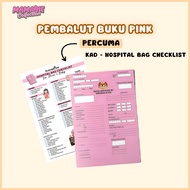 Cover Buku Pink Pembalut Buku Pink Ibu Mengandung / Pregnant / Buku Latihan Sekolah A5