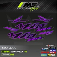 UNGU Decal Sticker Striping Variation Transparent Uv Mio Soul Carburetor 2006-2012 Mio Soul 115 Mio 