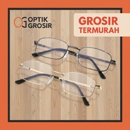 Men's and Women's Reading Glasses OG Stainless Steel Iron 888 Plus Lens Anti-Radiation +1.00 to/d + 