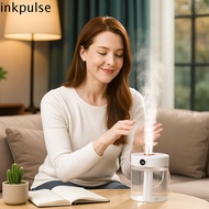 INKPULSE​ LED Humidifier, 2L Night Lights Air Humidifier, Gentle Dual Spray Silent Operation Double 