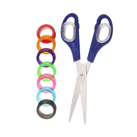 2Pcs New Hair Cutting Colorful Fit For Shears Silicone Ring Pet Shears Accessories Grooming Scissors