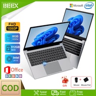 BEEX 15.6 Inch Laptop Intel Celeron J4115  8G RAM/128G/256G/512G SSD 1920x1080P IPS Screen computer laptop 5G WiFi Windows 11 pro