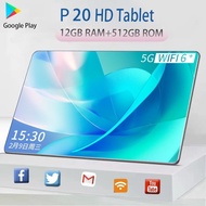 Tablet Murah Baru 5G Tablet P20 12 GB 512 GB Android 10 Inch Layar