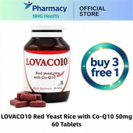 [NHG Health Pharmacy] LOVACO10 Red Yeast Rice Extract 1000mg CoQ10 50mg Health Supplement 60 Tablets