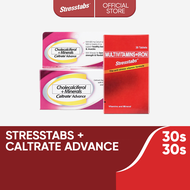 Multivitamins + Iron (Stresstabs) 30s and Cholecalciferol + Minerals (Caltrate Advance) 30s