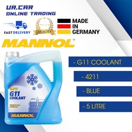 MANNOL BLUE G11 COOLANT 4211 PREMIUM QUALITY PRODUCT MADE IN GERMANY (5 LITER)