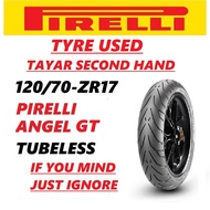 Pirelli Angel GT 120/70-17  Tyre 2023 TYRE USED Tubeless Pirelli 100% Original