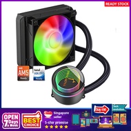 [sgstock] Dracaena 120mm AIO CPU Cooler, 120mm Radiator, Leakproof Technology,High Flow Pump,RGB Liq