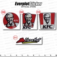 Sticker Pantulan Cahaya KFC & Pizza Hut Sticker