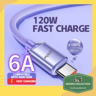 BOOM 120W Type-C Data Cable I Fast Charging Cable I 6A Flash Charging Cable Charging Cable