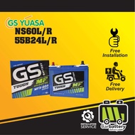 [Installation Provided] GS Yuasa MFX60 NS60L /R 55B24L /R Car Battery Bateri Kereta Original Toyota Mazda Nissan