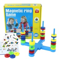 Double Ring Magnet Suspension Desktop Color Children's Game Four-Player Thinking Training Toy Renbo 