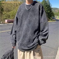 Oversized Acid Wash Unisex Long Sleeve Shirt 230GSM Cotton