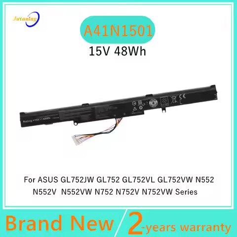 15V A41N1501 Laptop Battery For Asus A41LK9H GL752JW GL752 GL752VL GL752VW N552 N552V N552VW N752 N7
