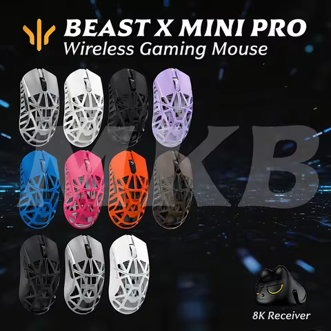 WLMOUSE BEAST X MINI PRO Wireless Mouse PAW3950hs Sensor Nordic 52840 Chip Magnesium Alloy FPS Gamin