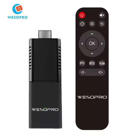WESOPRO Linux TV Stick 4K Global Version Mini TV Dongle with 2.4GHz 5.0GHz Dual Band WIFI 1GB8GB Por