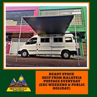 MHZ UNIVERSAL 2M x 3M CAR SIDE AWNING ROOFTOP TENT SUNSHADE OUTDOOR