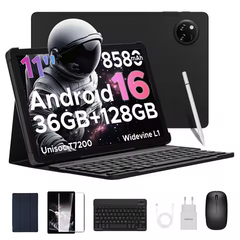 DOOGEE Tab A9 Pro+ Tablet PC Android 16 Dual Speakers 11'' Screen 30GB (6GB+24GB) 128GB 8580mAh Batt