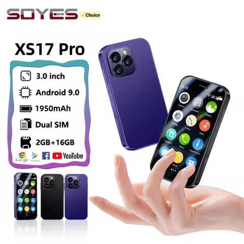 SOYES XS17 Pro 3G Mini Smartphone 3.0inches MT6737 Quad Core 2GB RAM 16GB ROM 5MP Dual SIM Face Reco