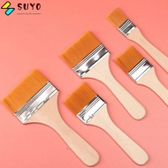 SUYO Hair Painting Brush, Multifunctional Watercolor Paint Drawing Oil Paint Brush,  Wood Handles Pr