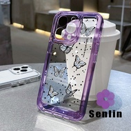 Transparent black butterfly Case For VIVO Y500 Z11 Z11X T5 Pro 5G Y11d Y31d V70 Fe Y05 Y19s Pro V50 
