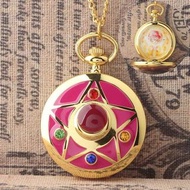 美少女戰士 Sailor Moon 第二代 變身器 月水晶星光粉盒 Pocket Watch with necklace 陀錶 懷表 頸鍊
