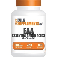BulkSupplements.com Essential Amino Acids Capsules - EAA Capsules, Essential Amino Acids Supplement,
