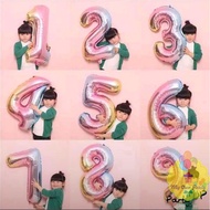 Jumbo RAINBOW Number Balloon 80 Cm Number Balloon/ Jumbo RAINBOW Number Balloon/