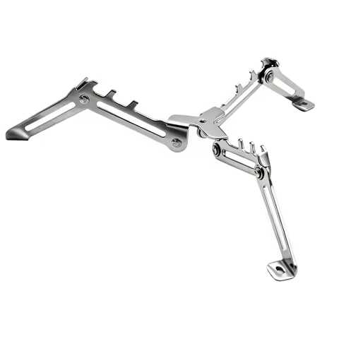 Outdoor Fuel Can Stabilizer Stand Mini Foldable Stainless Steel Tripod for Camping Hiking Cooking Ca