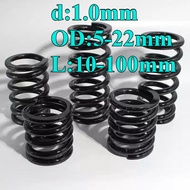 65Mn Spring Steel Compression Spring d1.0mm * OD5-22mm * L10-100mm Strong Pressure Return Spring Com