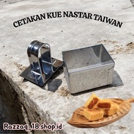 Taiwanese nastar cake mold, 3x3 square, 2cm, 25g, 1 set squareRing + press